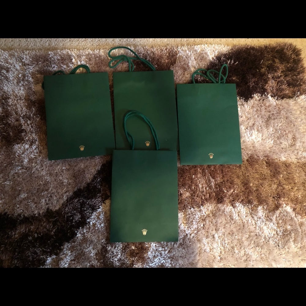 Rolex shopping bag, small paper bag 7.87”*8.27”*3.94”